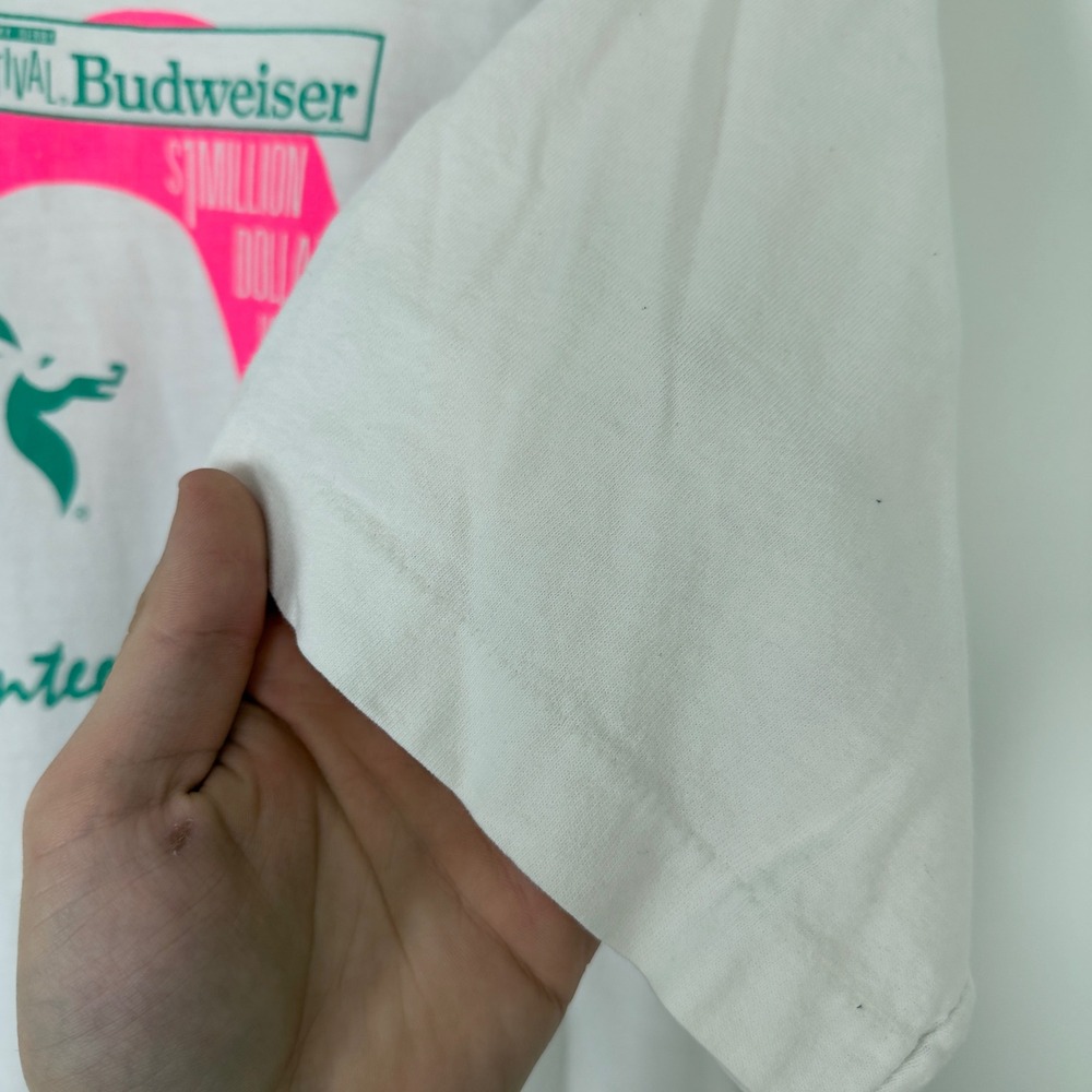 Mens Budweiser Beer T-Shirt XL 1993 Kentucky Derby Festival Golf Volunteer Staff - Picture 3 of 4
